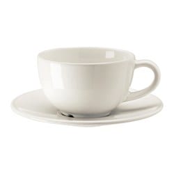 VARDAGEN - чашка с чашей для кофе кремовый