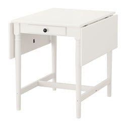 INGATORP - stół z opuszczanym blatem biały