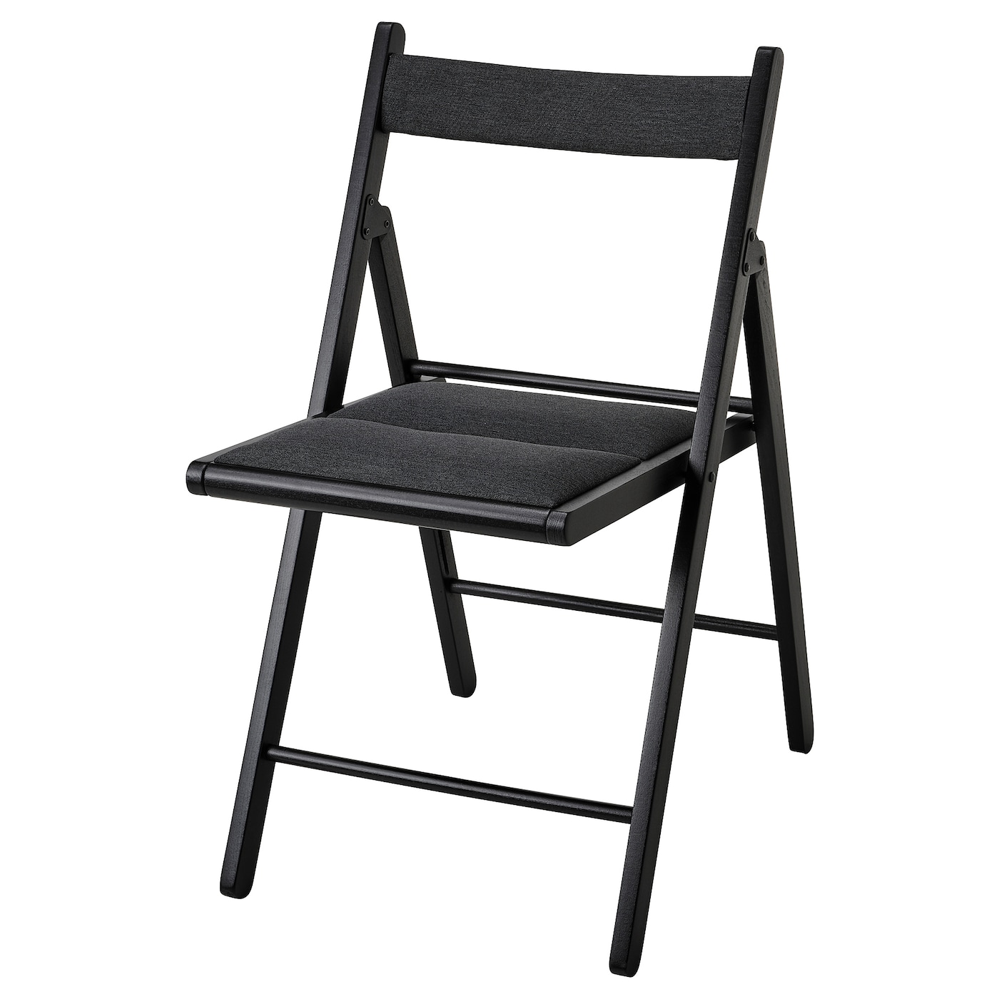 TERJE - krzesło składane czarny/knisa ciemnoszary