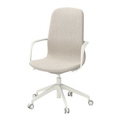 LåNGFJäLL - krzesło konferencyjne z podłokiet. gunnared beżowy/biały