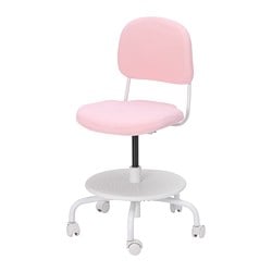 VIMUND - dziecięce krzesło biurowe jasnoróżowy