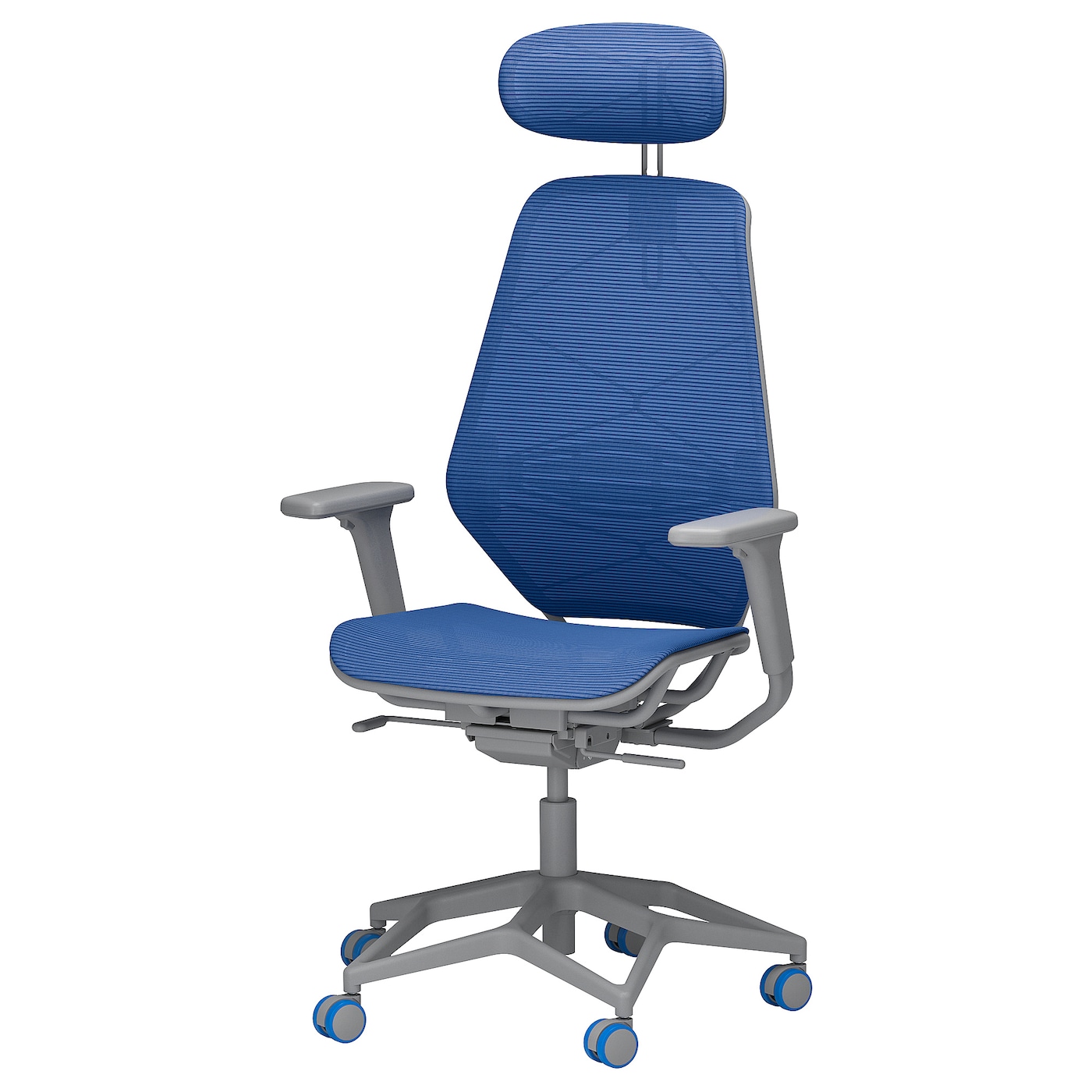 STYRSPEL - krzesło gamingowe/biurowe niebieski/jasnoszary