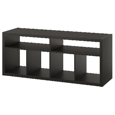 KALLAX - szafka pod tv czarnobrąz