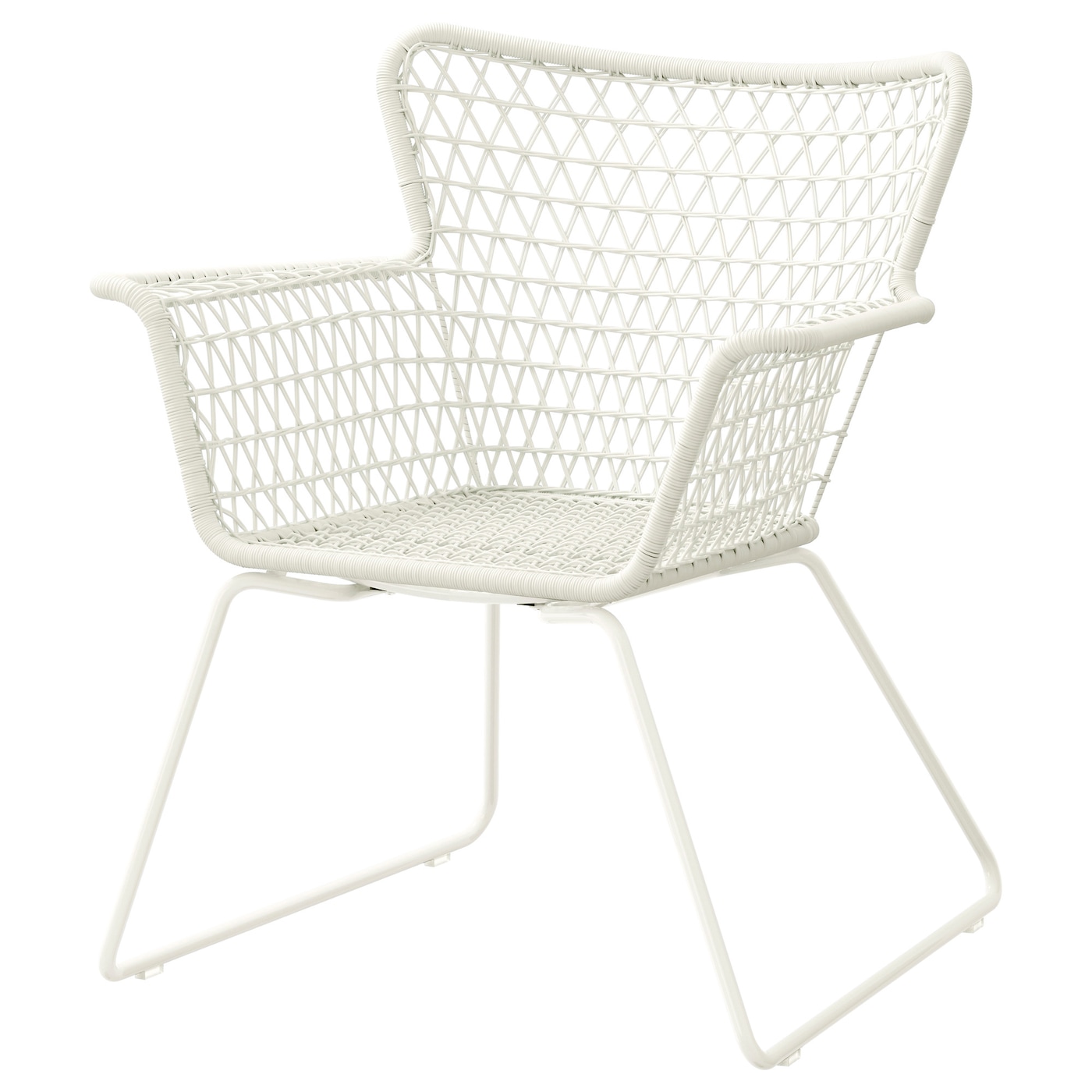 HöGSTEN - krzesło z podłokietnikami, ogr. biały