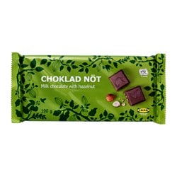 CHOKLAD NöT - молочный шоколад с орех моде сертификат utz