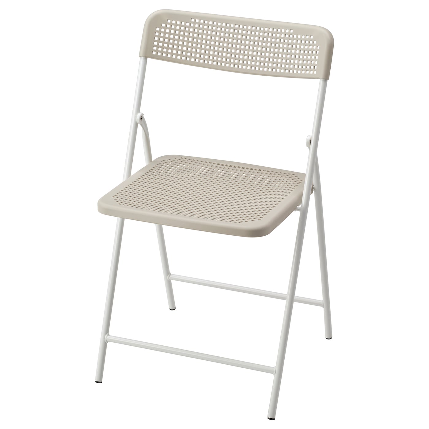TORPARö - krzesło, wew/zew składany biały/beżowy