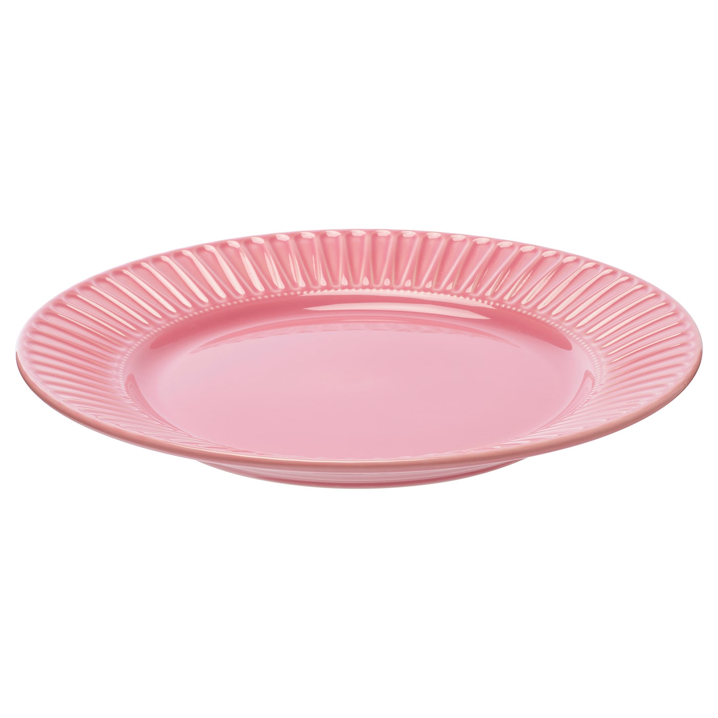 STRIMMIG - talerz ceramika różowy