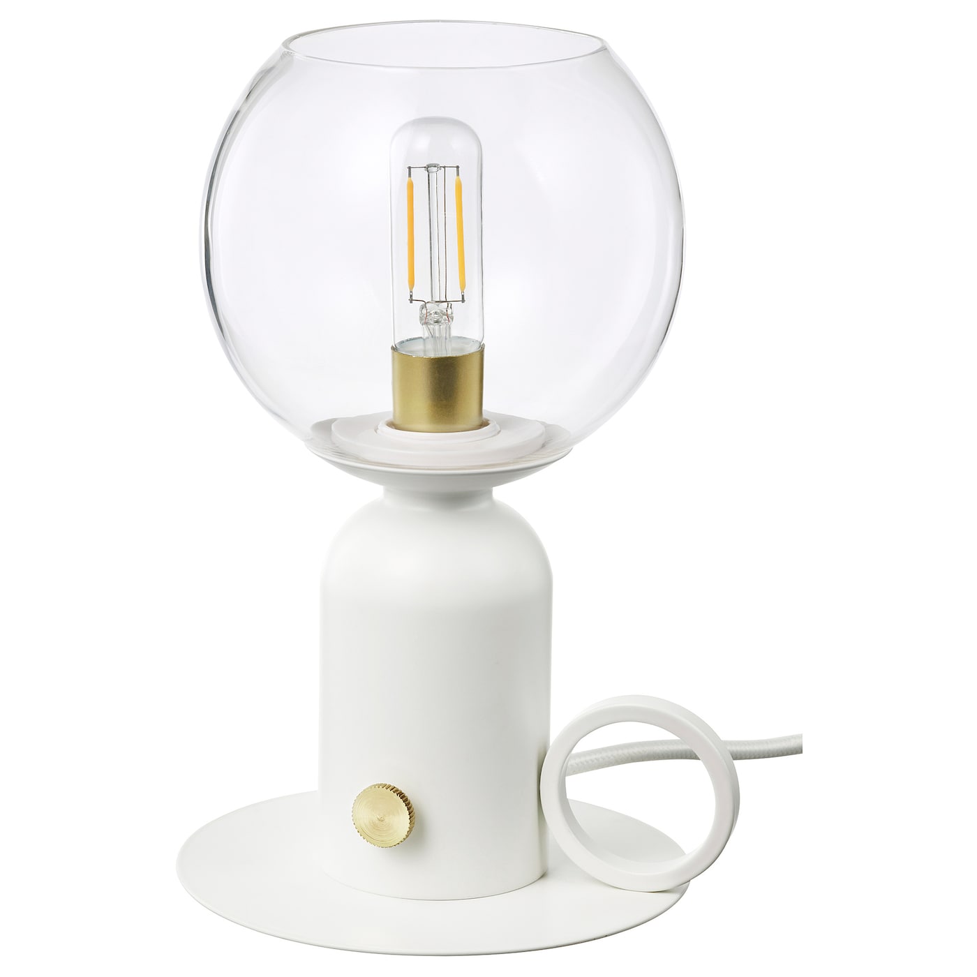 åSKMULLER - lampa stołowa biały