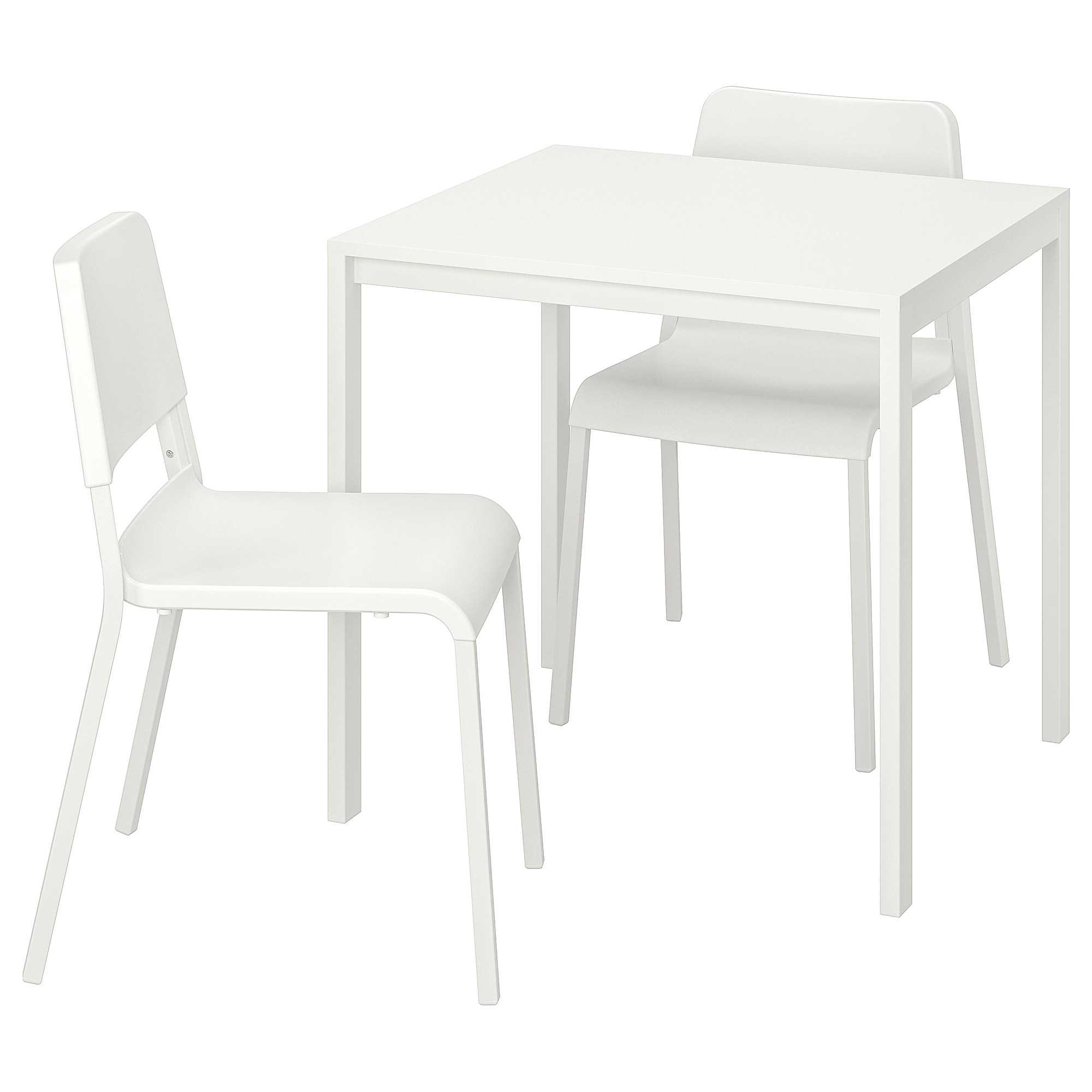 MELLTORP / TEODORES - стол и 2 стула, белый, белый