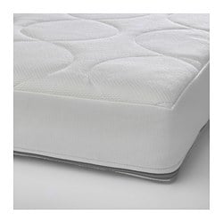 JäTTETRöTT - materac spręż kiesz na łóżeczko biały