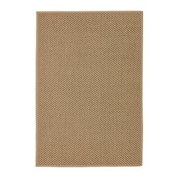 HELLESTED - ковер, безворсовый, естественный, коричневый
