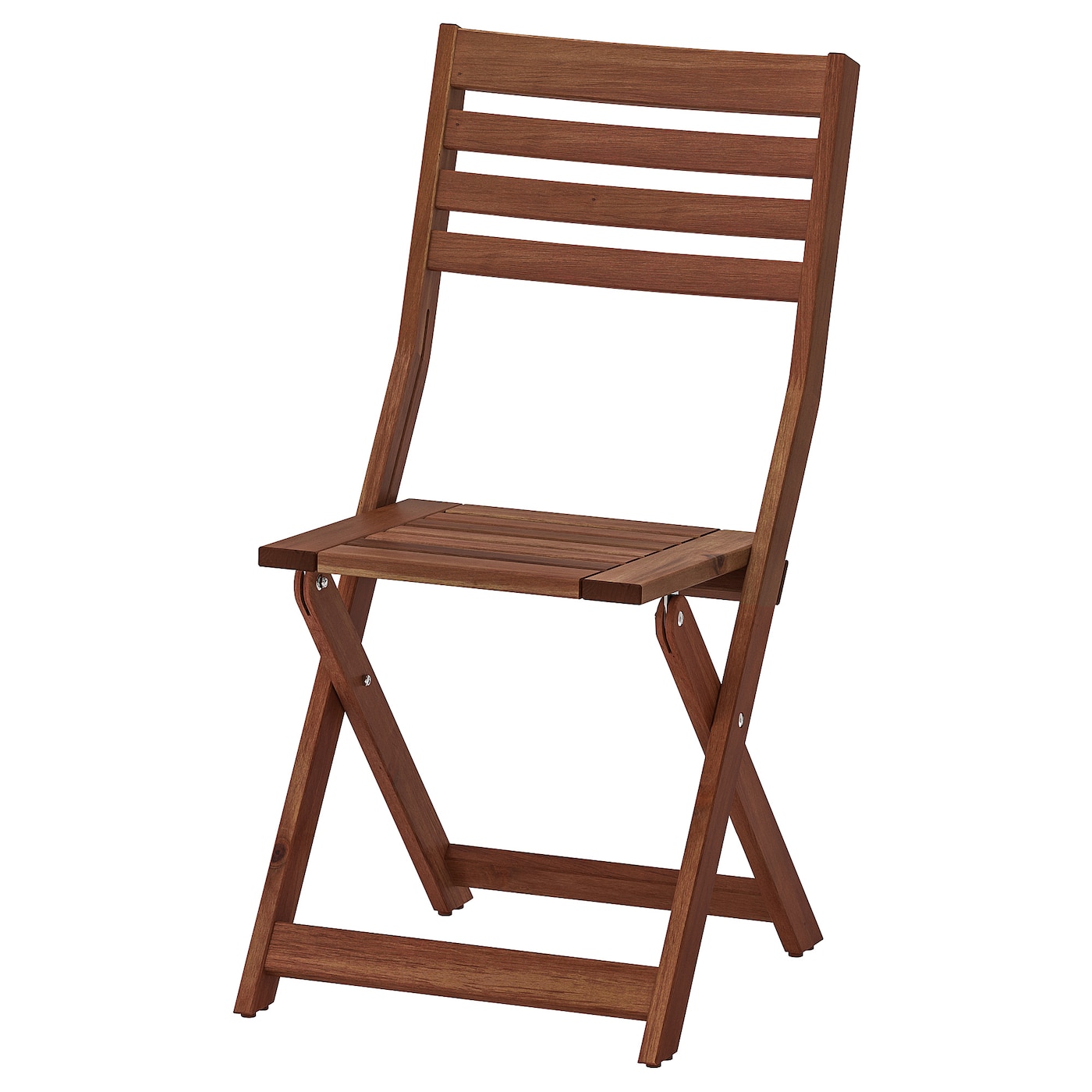 äPPLARö - krzesło, ogrodowe składany brązowa bejca