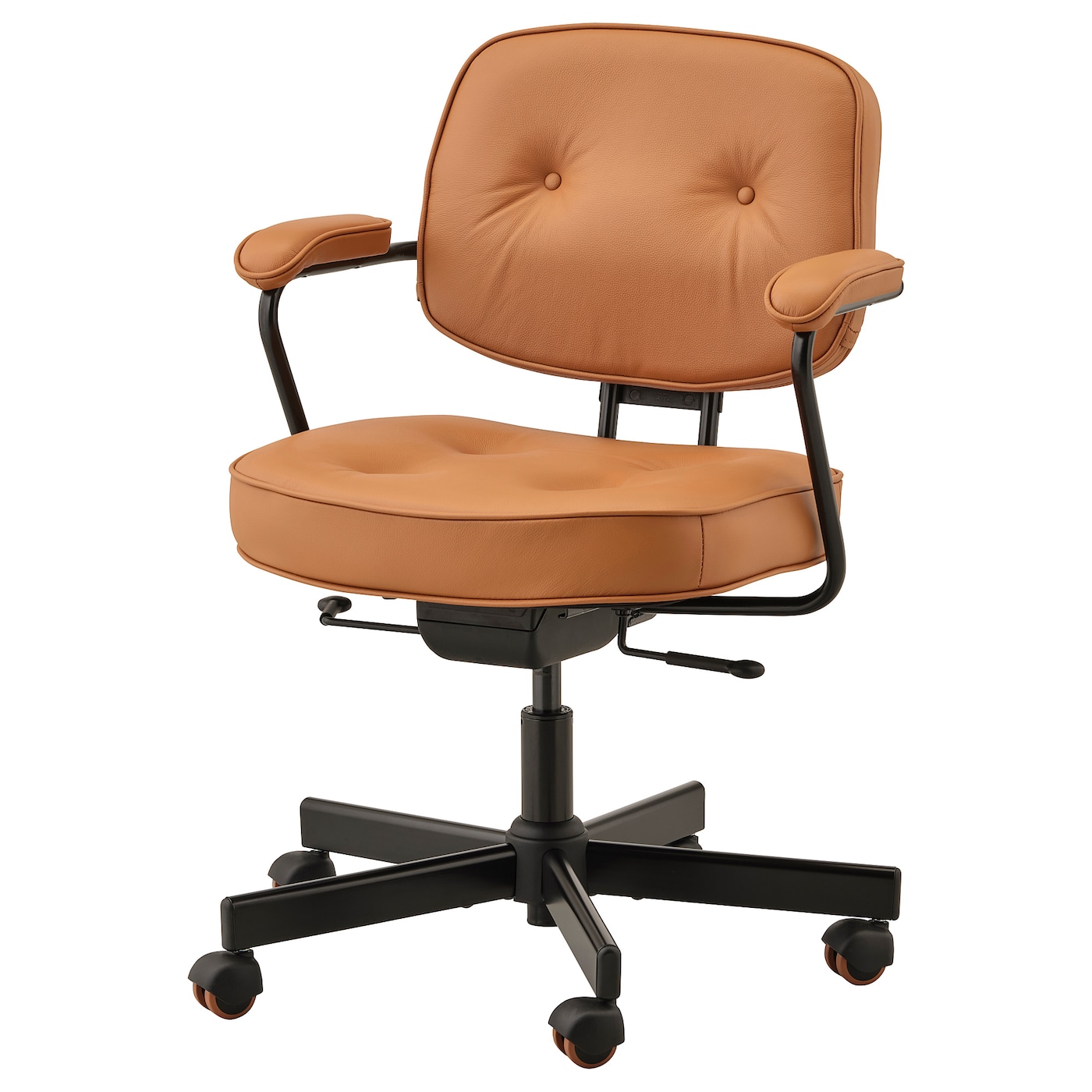 ALEFJäLL - krzesło biurowe grann złoto-brązowy