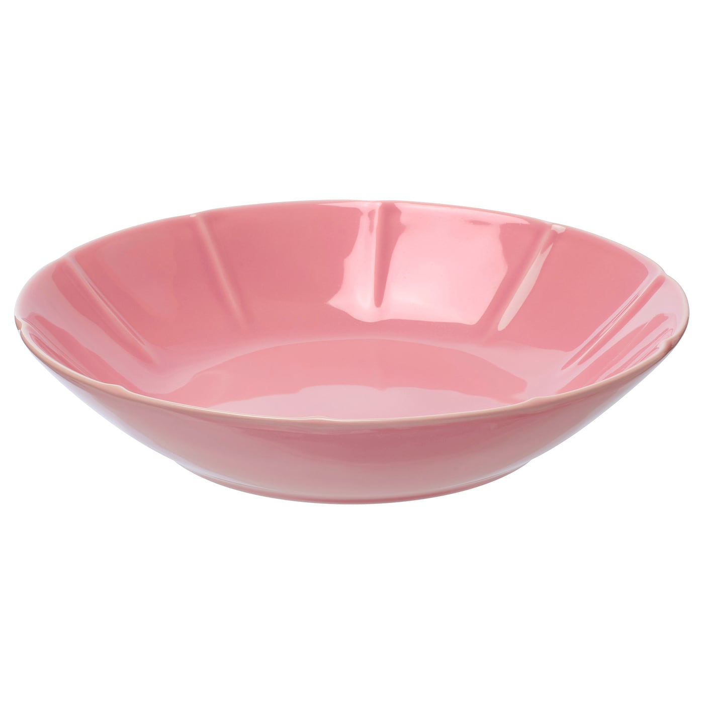 STRIMMIG - talerz głęboki ceramika różowy