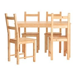 INGO / IVAR - Набор: стол и 4 стула
