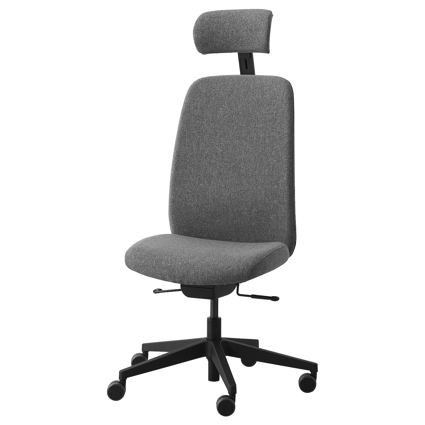 VALLFJäLLET - krzesło biurowe z zagłówkiem gunnared szary