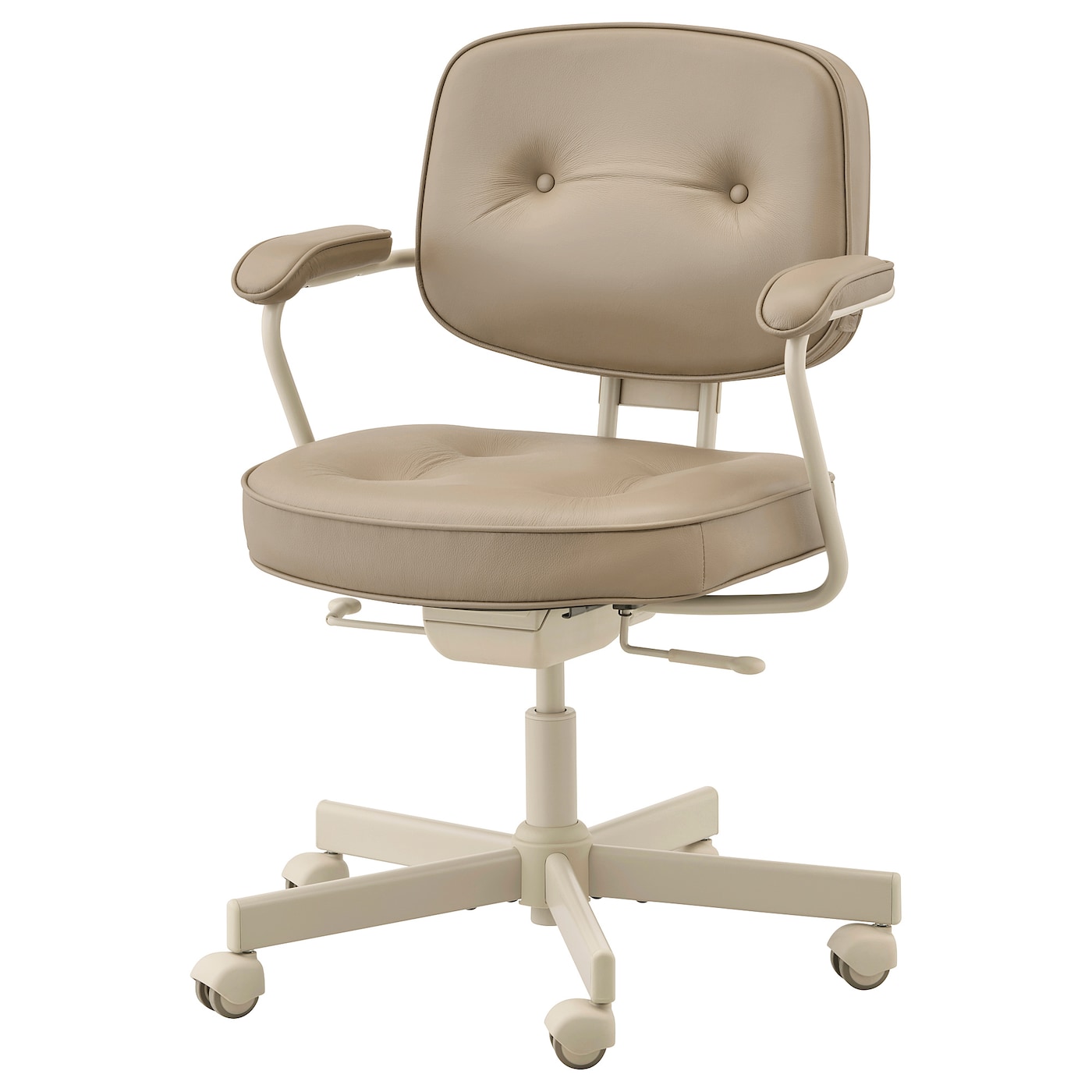 ALEFJäLL - krzesło biurowe grann beżowy