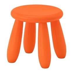MAMMUT - stołek dziecięcy do wewnątrz/na zewnątrz/pomarańczowy