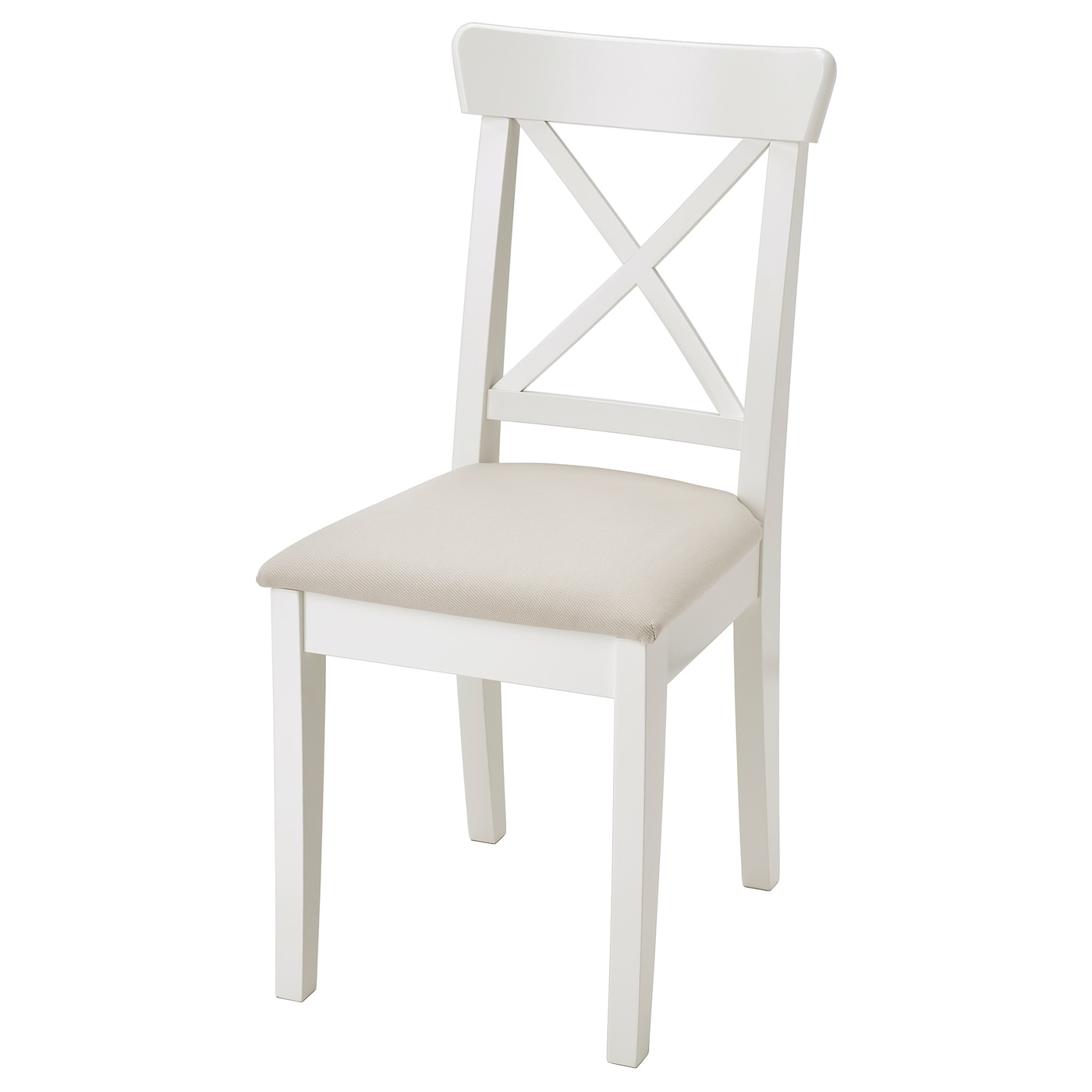 INGOLF - krzesło biały/hallarp beżowy