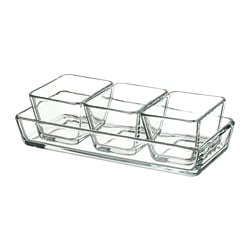 MIXTUR - посуда жаропрочная, 4 шт. бесцветного стекла