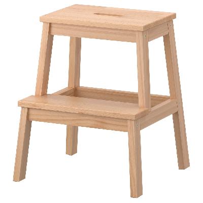 BEKVäM - taboret ze schodkiem buk