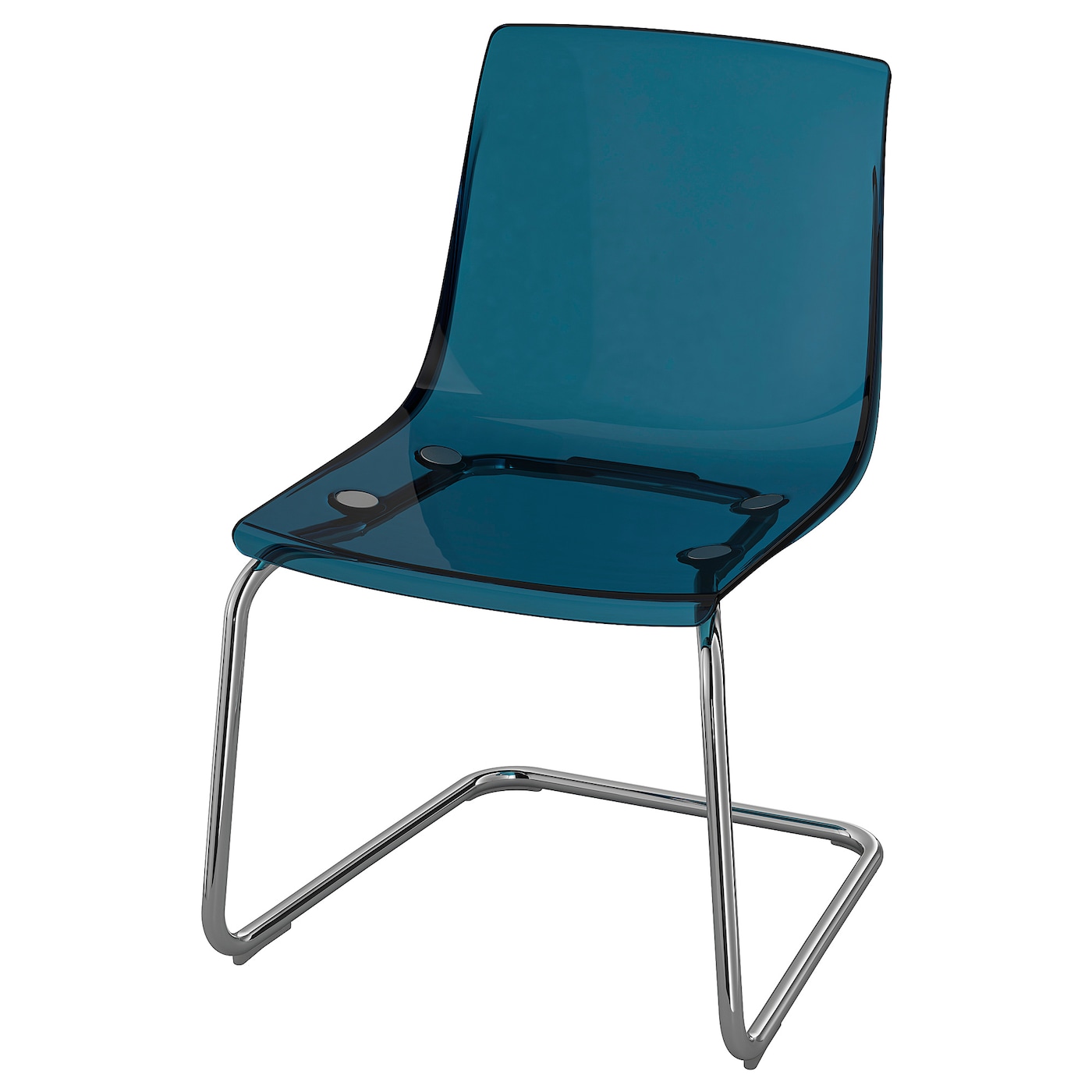 TOBIAS - krzesło niebieski/chrom