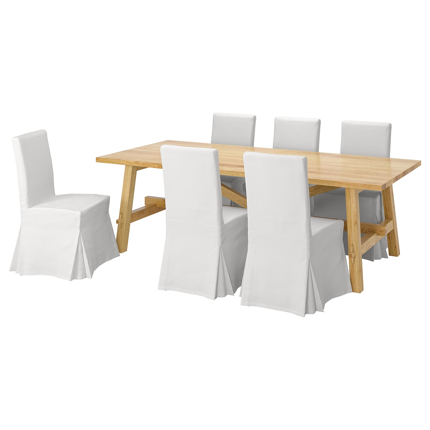 MöCKELBY / HENRIKSDAL - Стол и 6 стульев