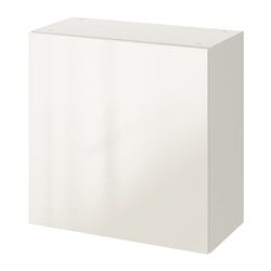 KNOXHULT - szafka wisząca z drzwiczkami połysk biały