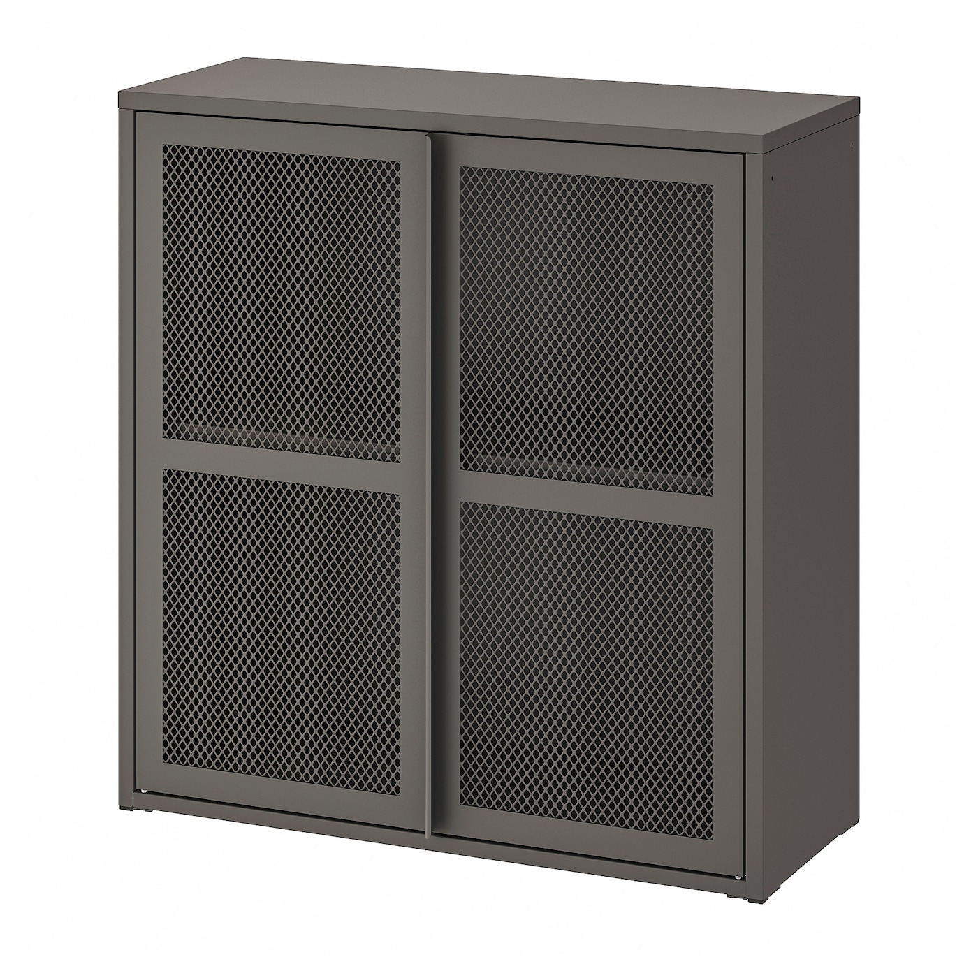 IVAR - шкаф/двери серый сетка