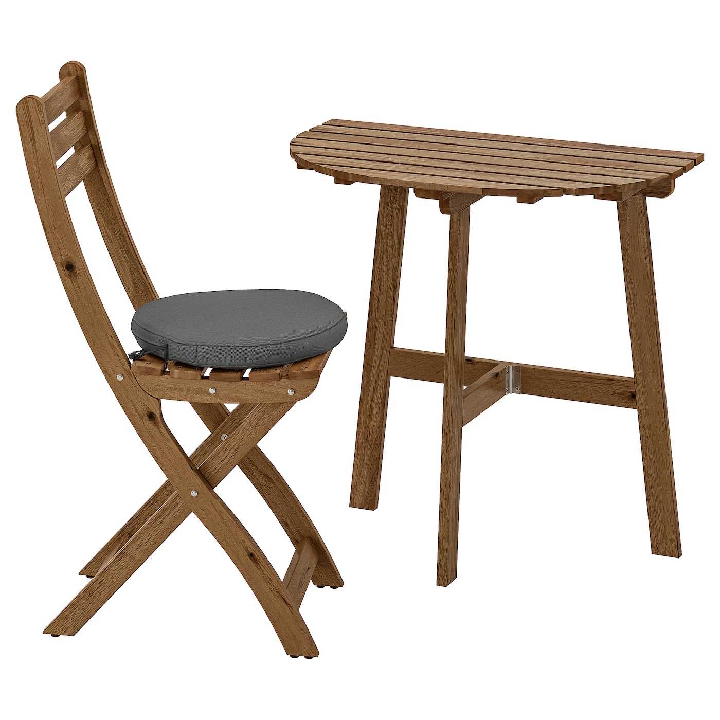 ASKHOLMEN - Набор: столик пристенный + стул