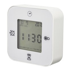 KLOCKIS - zegar/termometr/budzik/czasomierz biały