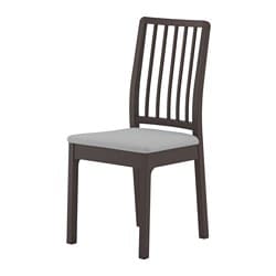 EKEDALEN - krzesło ciemnobrązowy/orrsta jasnoszary