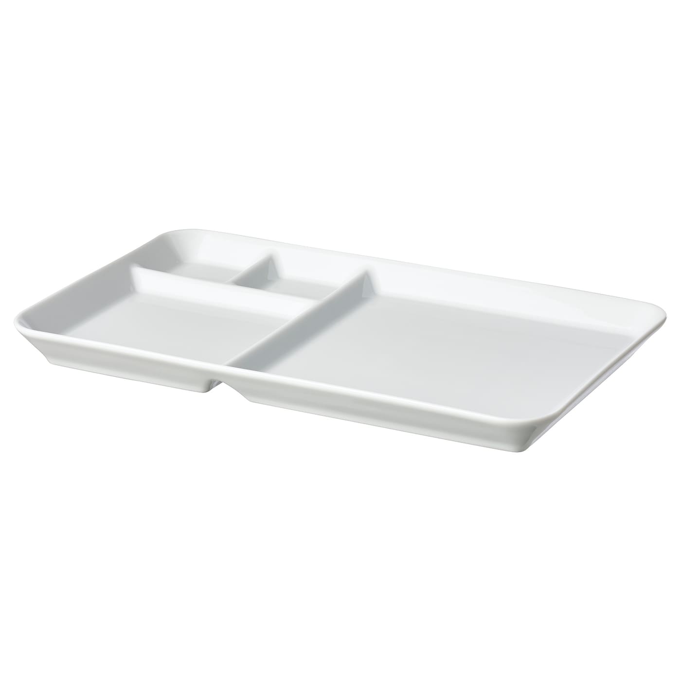 IKEA 365+ - talerz z przegródkami biały