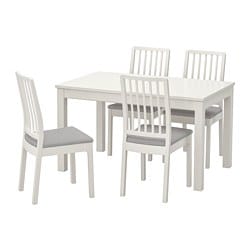LANEBERG / EKEDALEN - Стол и 4 стула набор