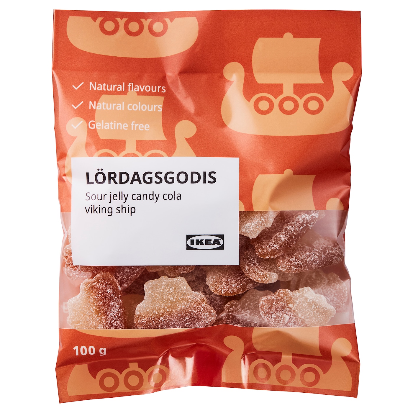 LöRDAGSGODIS - kwaśnie cukierki żelki o smaku coli